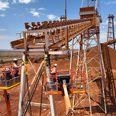 Photo of a minerals mine